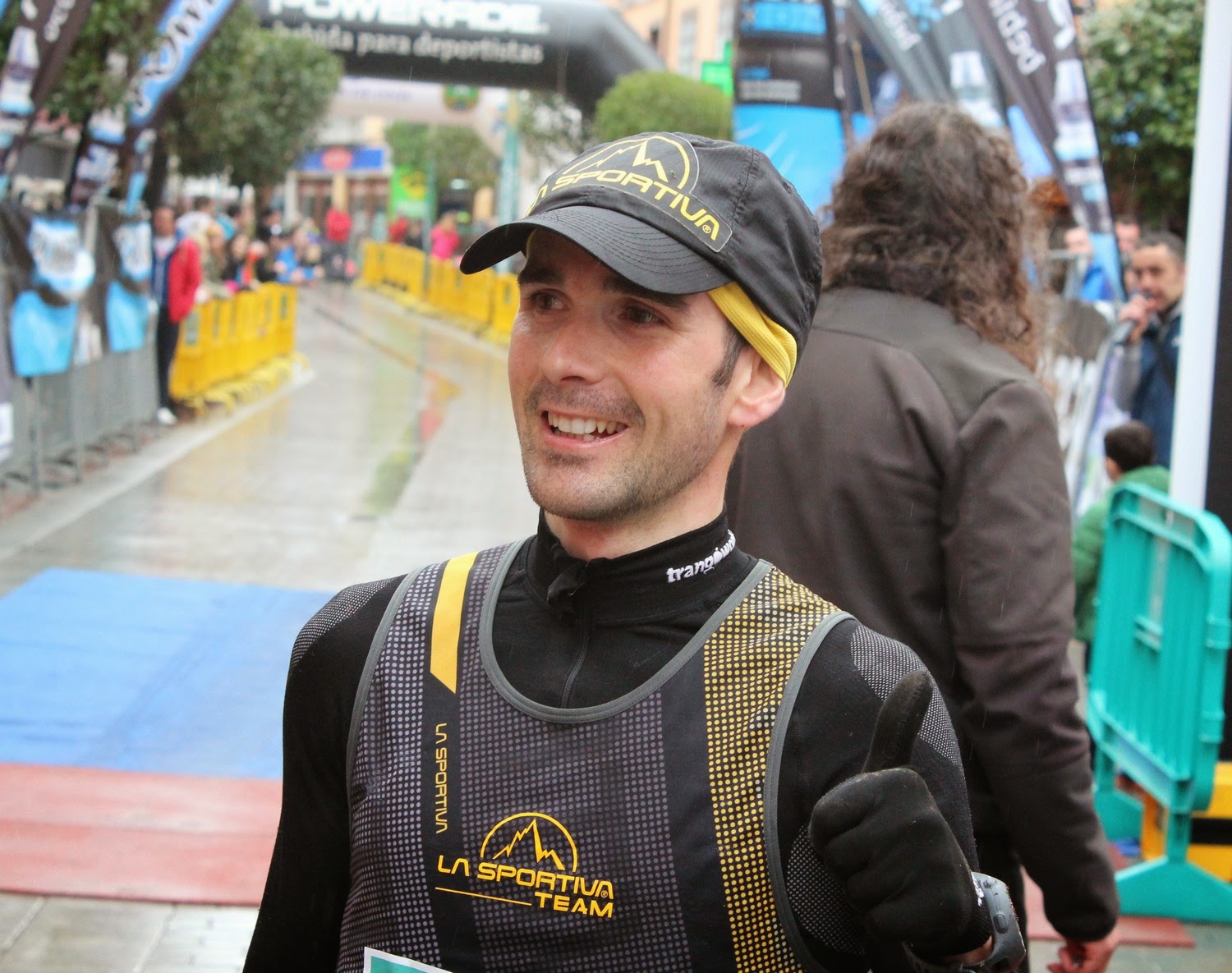 David López Castán, en la meta de la 27 Kangas Mountain 2015. /TRAILCYL