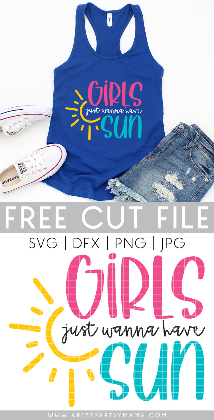 Free "Girls Just Wanna Have Sun" Cut File