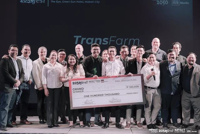 Impact Hackathon Grand Winner, Transfarm with the Final Juries