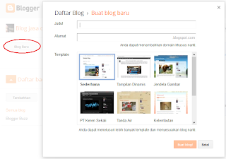 Cara membuat blog gratis dan mudah di blogspot 