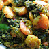 Kochu Pata diye Chingri / Colocasia with Shrimps: Recipe with Step by Step Pictures