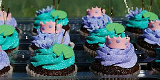 Cupcakes de La Princesa y el Sapo para Fiestas Infantiles, parte 2