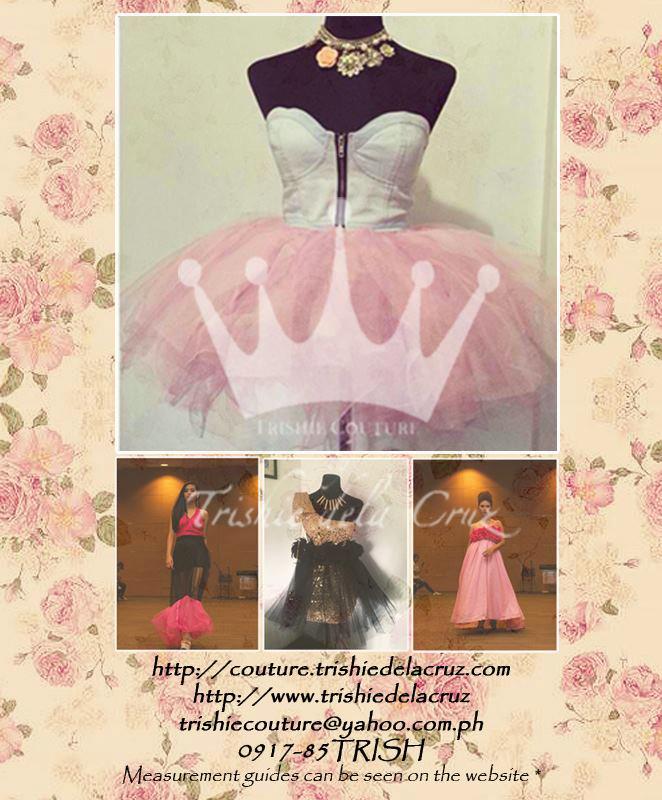 TRISHIE COUTURE GOWNS (RATES UPDATED) PRICE LIST | Your Fashion ...