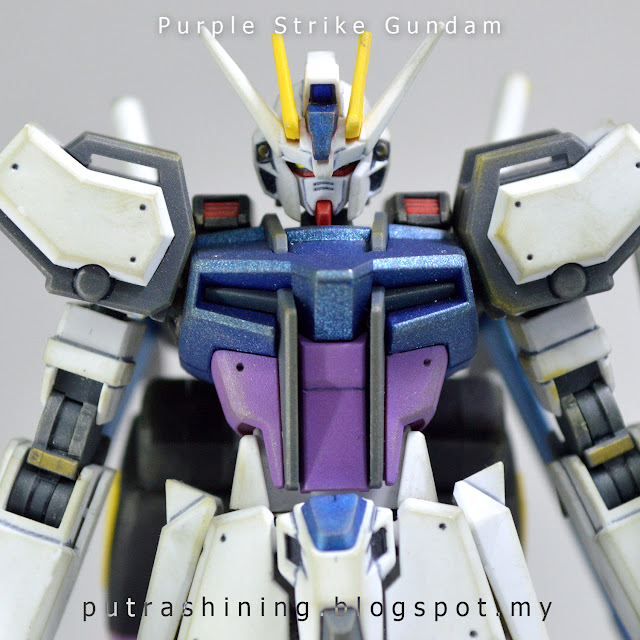 HGCE 1/144 Aile Strike Gundam Custom by Putra Shining "Purple Strike Gundam"