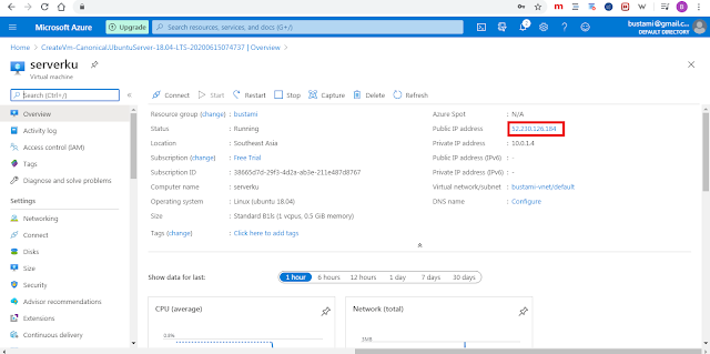 Cara Membuat Linux Virtual Machine di Microsoft Azure