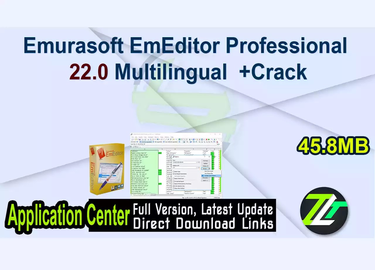Emurasoft EmEditor Professional 22.0 Multilingual +Crack