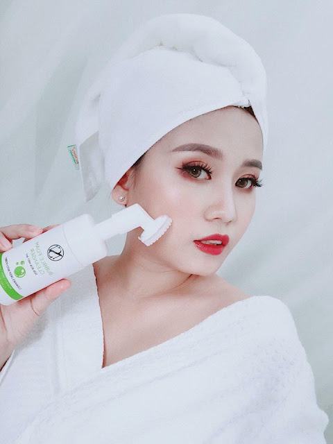 260k - Sữa rửa mặt Bubble Foam Cleanser 3 trong 1 - Hoài Thương Organic