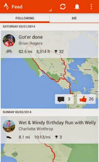 Screenshots of the Strava GPS for Android tablet, mobile phone.