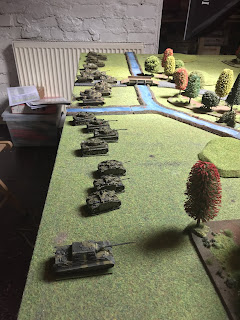 German tanks line up on the Vistula