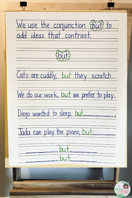 Conjunctions Anchor Chart