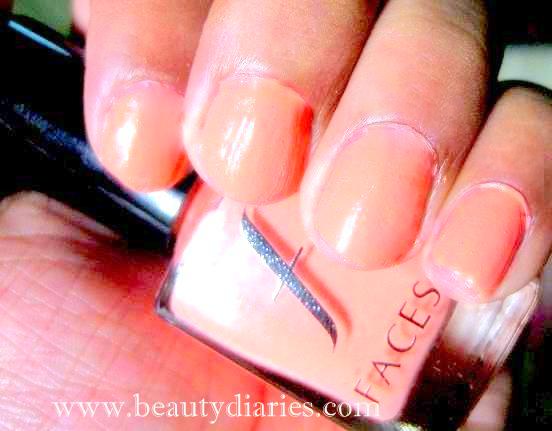 Faces Cosmetics Nail Enamel - 44 - Salmon Fishing - Review