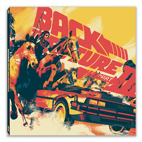 Back to the Future Part III Soundtrack Vinyl Records by Mondo with artwork by Matt Taylor