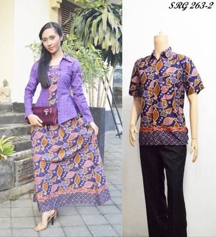 18+ Contoh Baju Batik Couple Modis Lengan Panjang Untuk Remaja