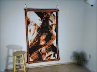 Original Fine Art Portrait Tapestry - Christ's Passion - by Jen Ten Art