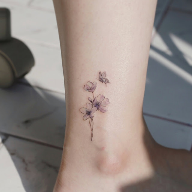 Tatuagens femininas para o tornozelo 