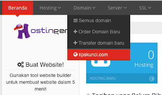akses domain di idhostinger