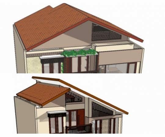 Gambar  Bentuk Atap  Rumah  AreaRumah com