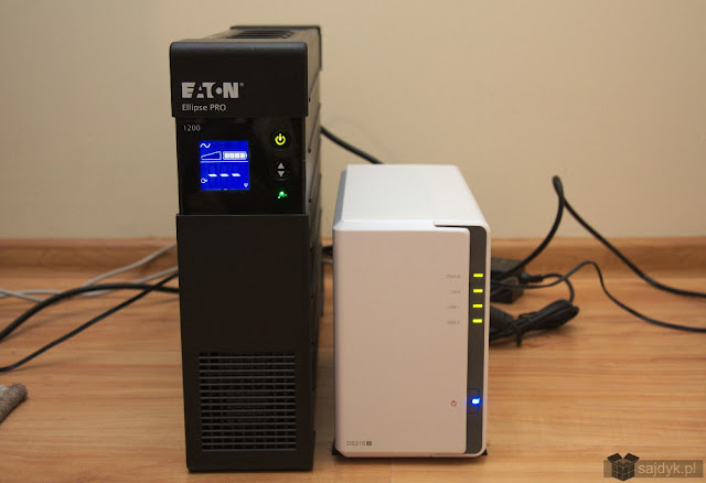 EATON Ellipse Pro 1200 podłączony do Synology DS216j