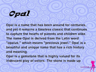 meaning of the name "Opal"