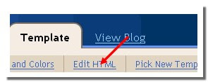 Click on 'edit html' tab