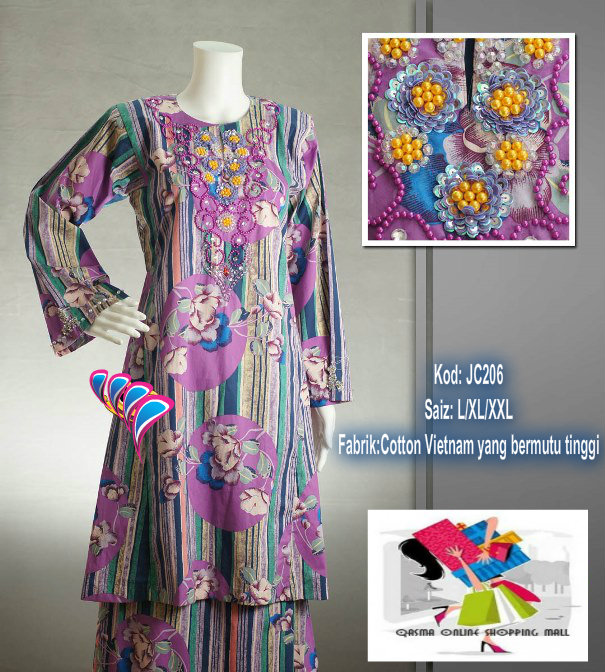 QASMA SHOPPE: KOLEKSI BAJU KURUNG UNTUK LEBARAN KINI TIBA