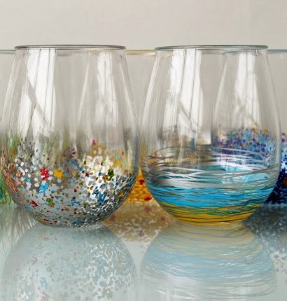 DIY Colorful Glassware