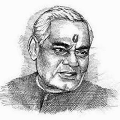 Atal Bihari Vajpayee Sketch Image