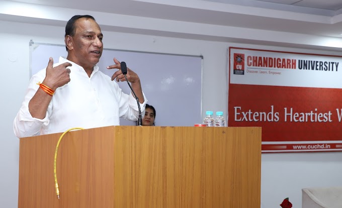  Telangana Minister Ch Malla Reddy visits Chandigarh University