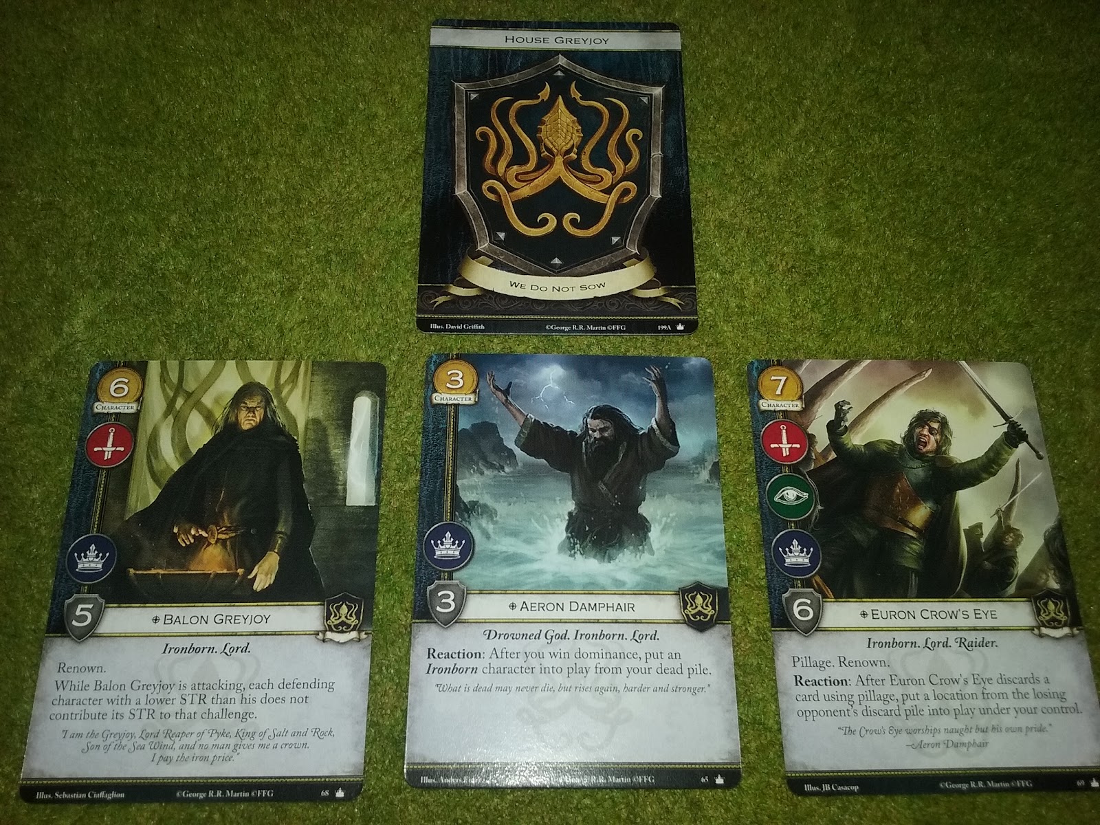 House Greyjoy Faction Focus For A Game Of Thrones The Card Game