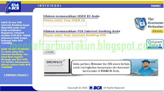 Cara Mendaftar Internet Banking BCA