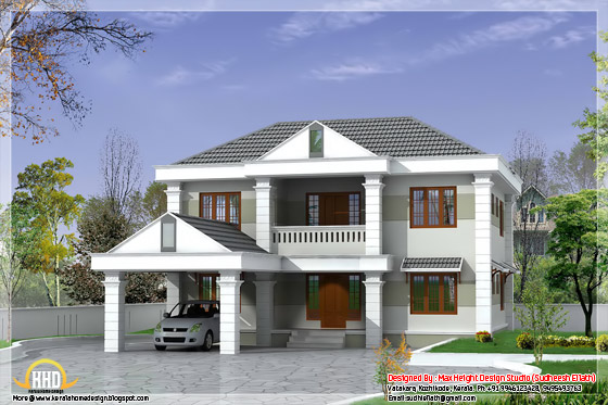 2850 square feet double storey kerala model home design