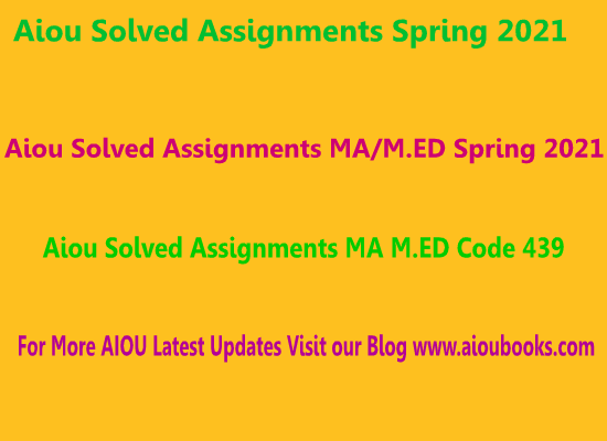 aiou-solved-assignments-ma-med-code-846