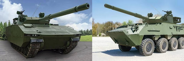 The Sabrah Light Tank in both its Tracked and Wheeled Versions, Photos by Elbit Systems Ltd