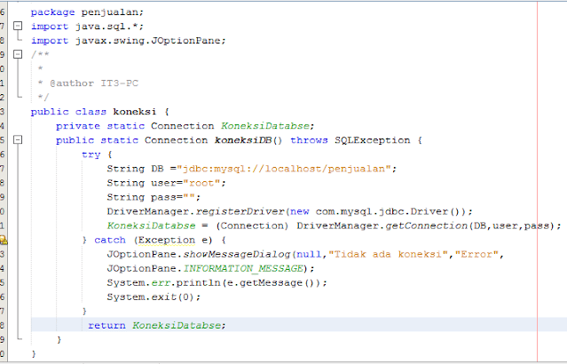 Membuat Pencarian Data Java Netbeans