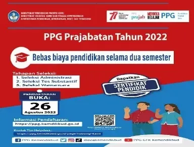 Persyaratan dan Jadwal Pendaftaran PPG Prajabatan Tahap 2 Tahun 2022
