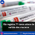 Rio registra 71 casos ativos da varíola dos macacos