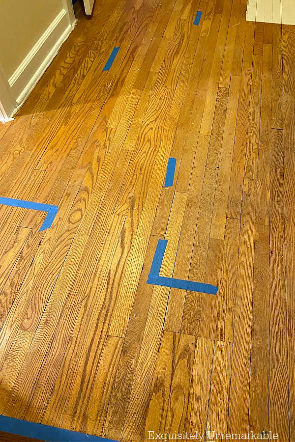 Taping Wood Floor For Painting