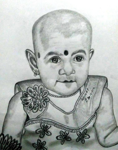 PENCIL DRAWING BABY - 30- 12 - 2016