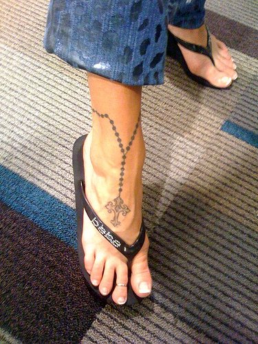 Top 10 Ankle Tattoo Art Pictures 2012