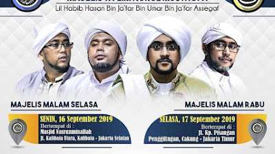 Jadwal Majlis Nurul Musthofa, 16 - 21 September 2019