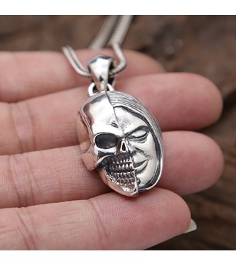 Mens silver necklace