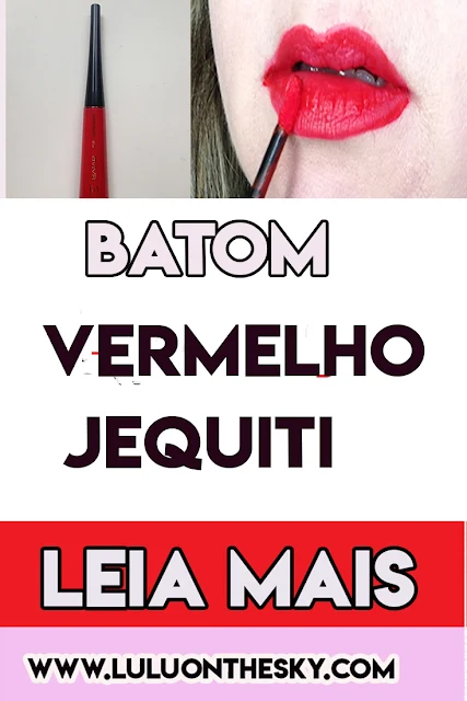 Batom Liquido Matte Jequiti Aviva Vermelho