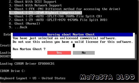 MaYaSTA BLOG - Cloning antar Hard disk