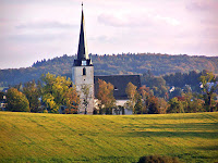 Die Westseite der Bergkirche von Schleiz