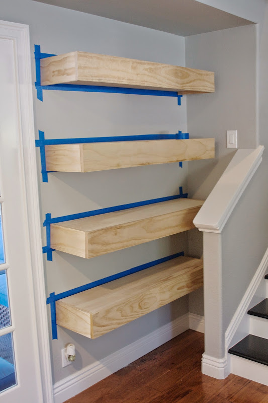 DIY Floating Shelves