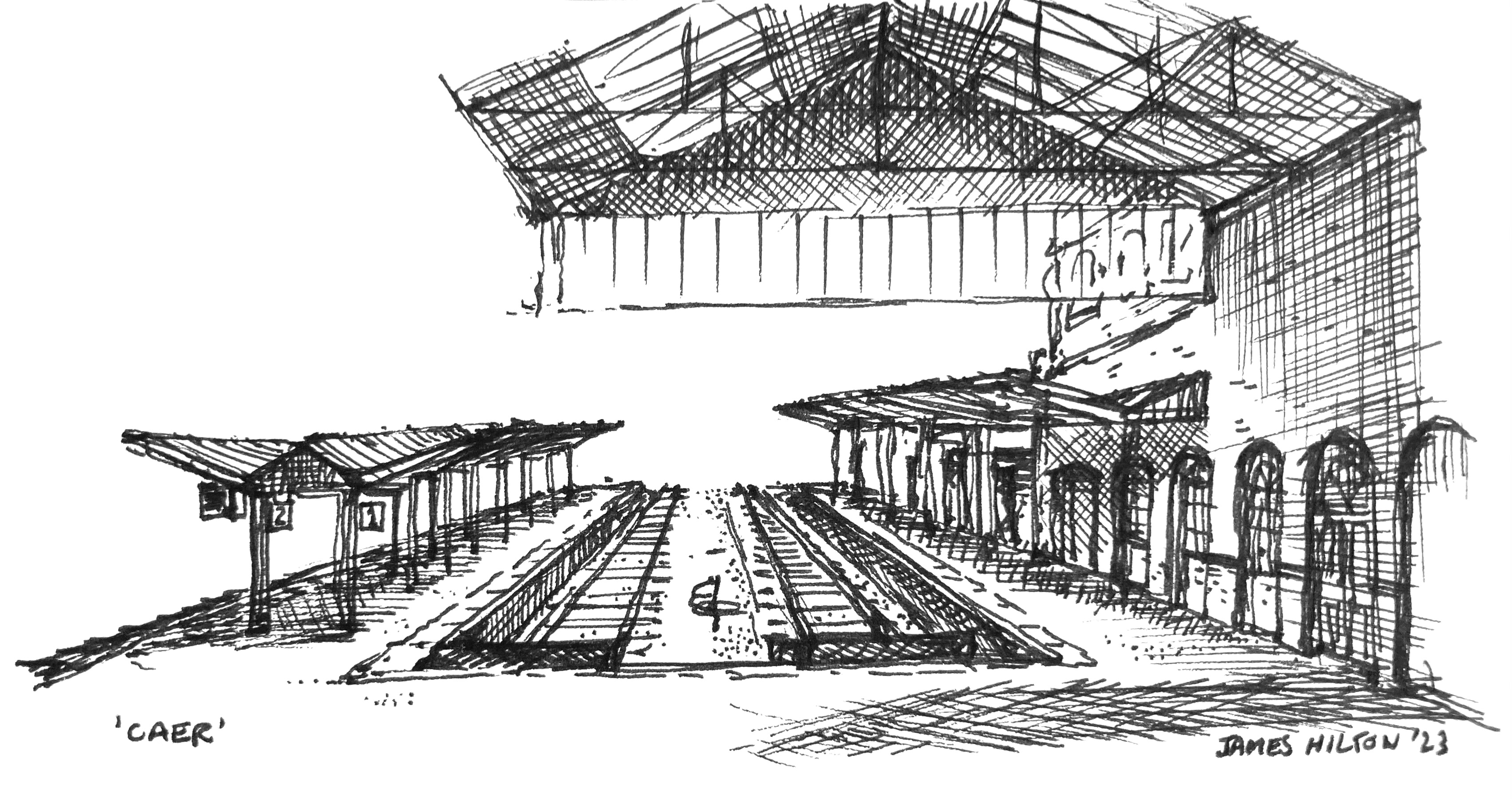 How to draw Train & Station