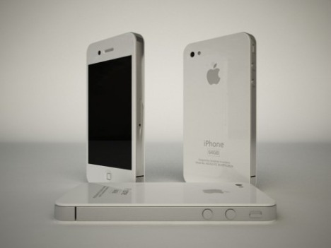 White iPhone 4.