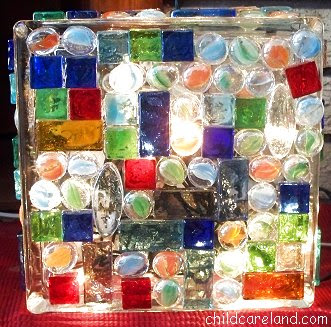 Craft Ideas Glass Blocks on Childcareland Blog  January 2012