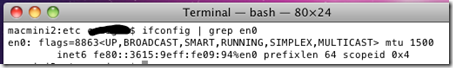 Finding the MAC Address