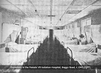 Dormitory in the VD Hospital, Boggo Road, Brisbane, c.1943.